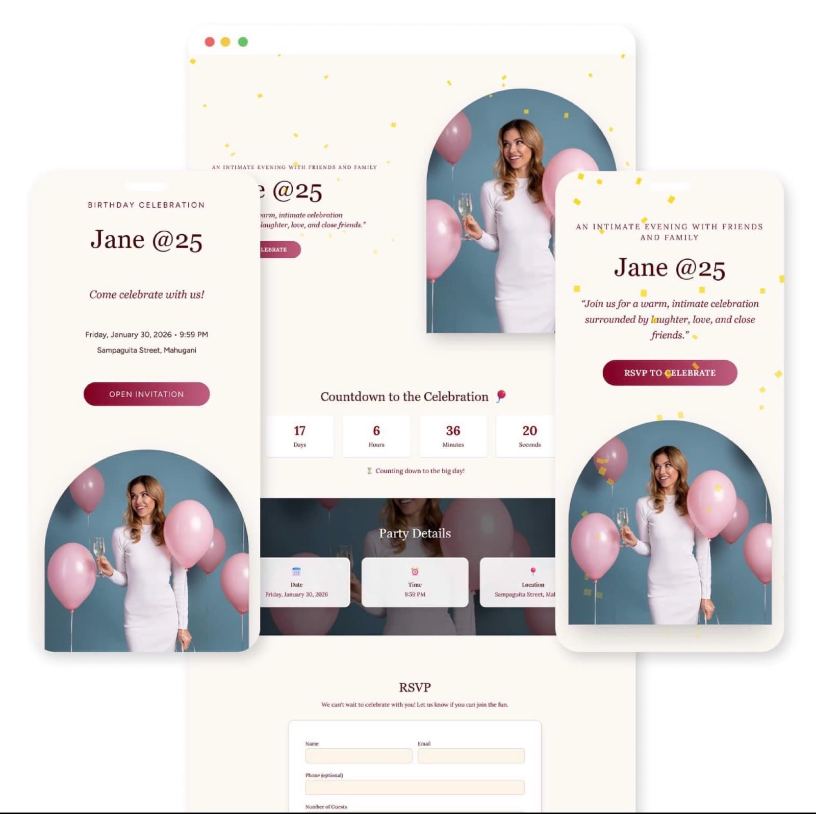 I Will Create a Beautiful One-Time Event Website
