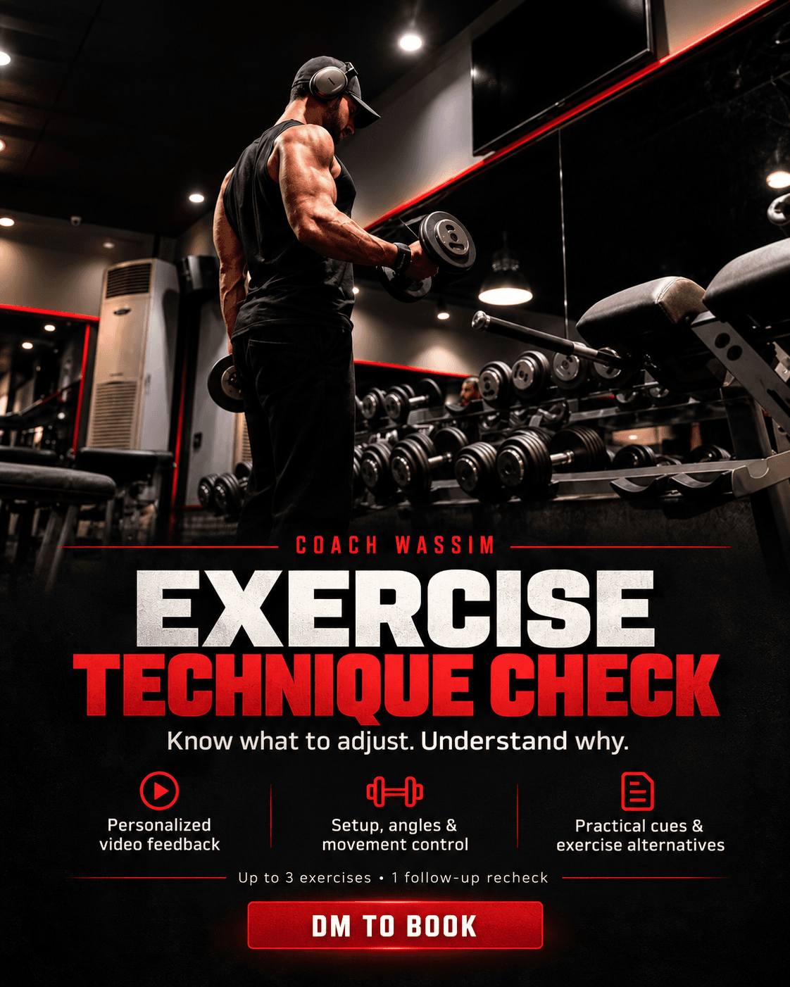 I will review your exercise technique and help you improve your workouts
