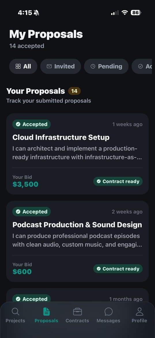Track Your Proposals