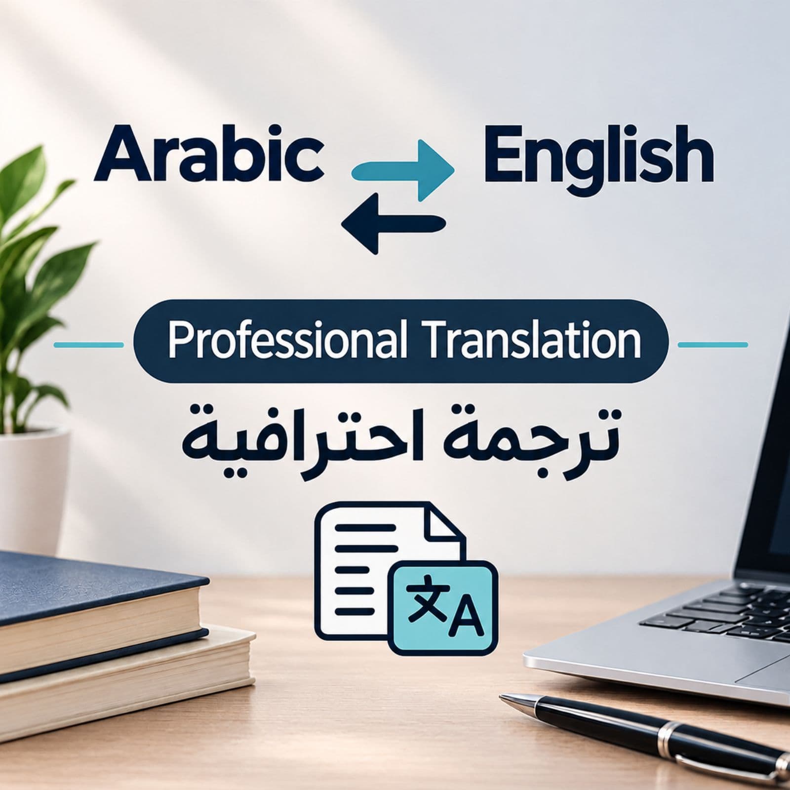 ترجمة احترافية من العربية إلى الإنجليزية والعكس