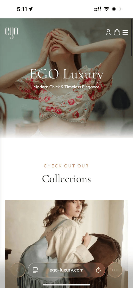 Fashion e-commerce website