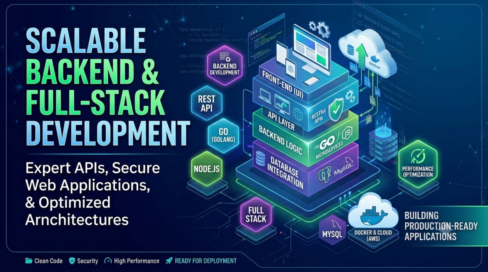 I will build scalable backend APIs and full-stack web applications