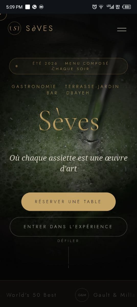 Luxury Restaurant Website