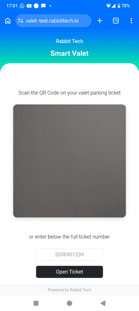 Smart valet App