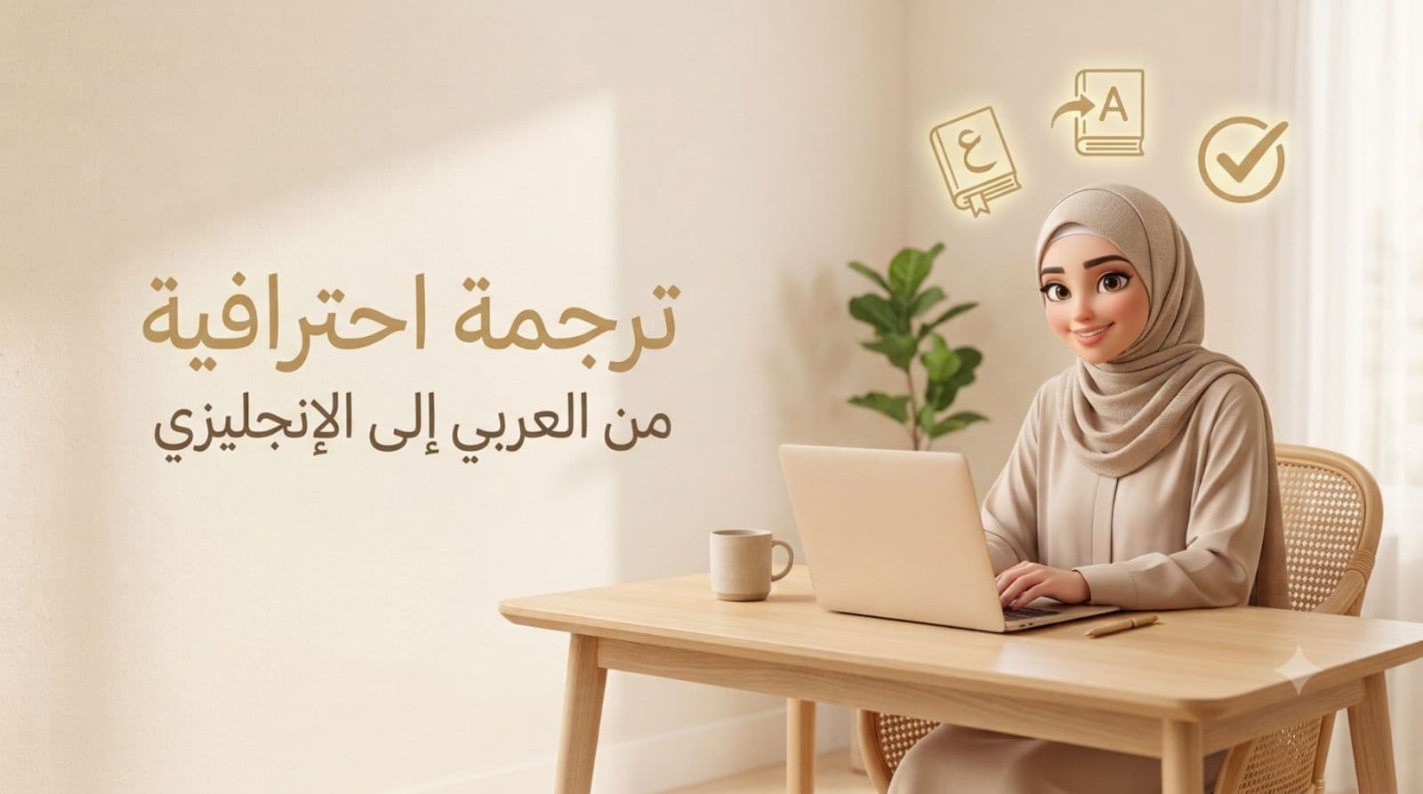 الترجمة من اللغة العربية إلى اللغة الانكليزية