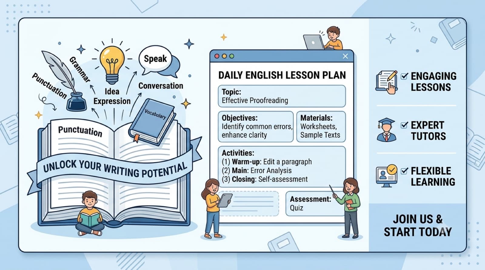 I will be your online English tutor