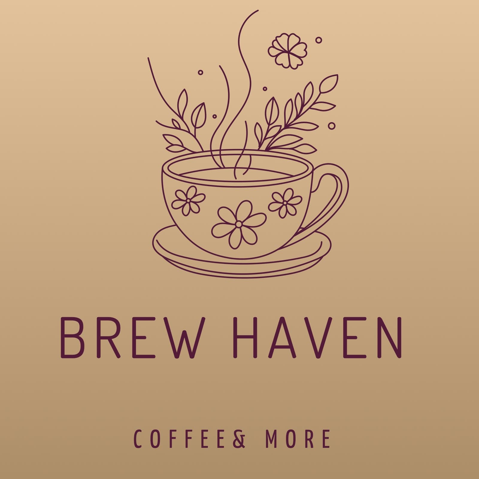 I will design a modern cafe logo