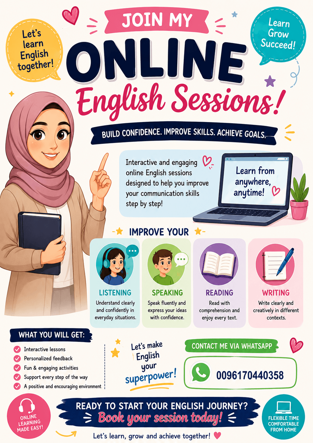 Online English sessions