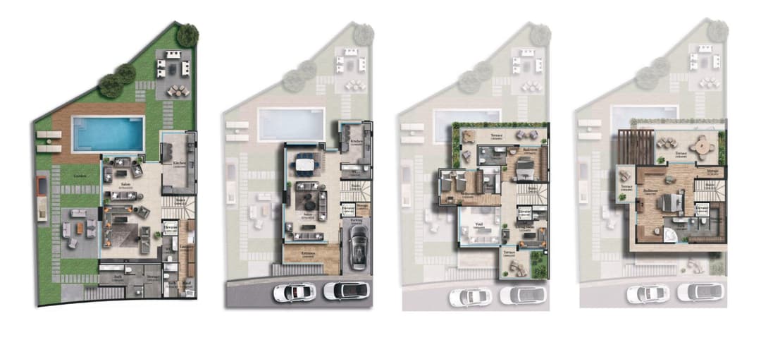 Photoshop Plans Render - Hammana - Lebanon