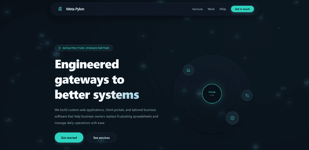 Custom Business Portal & Developer Showcase - Meta Pylon