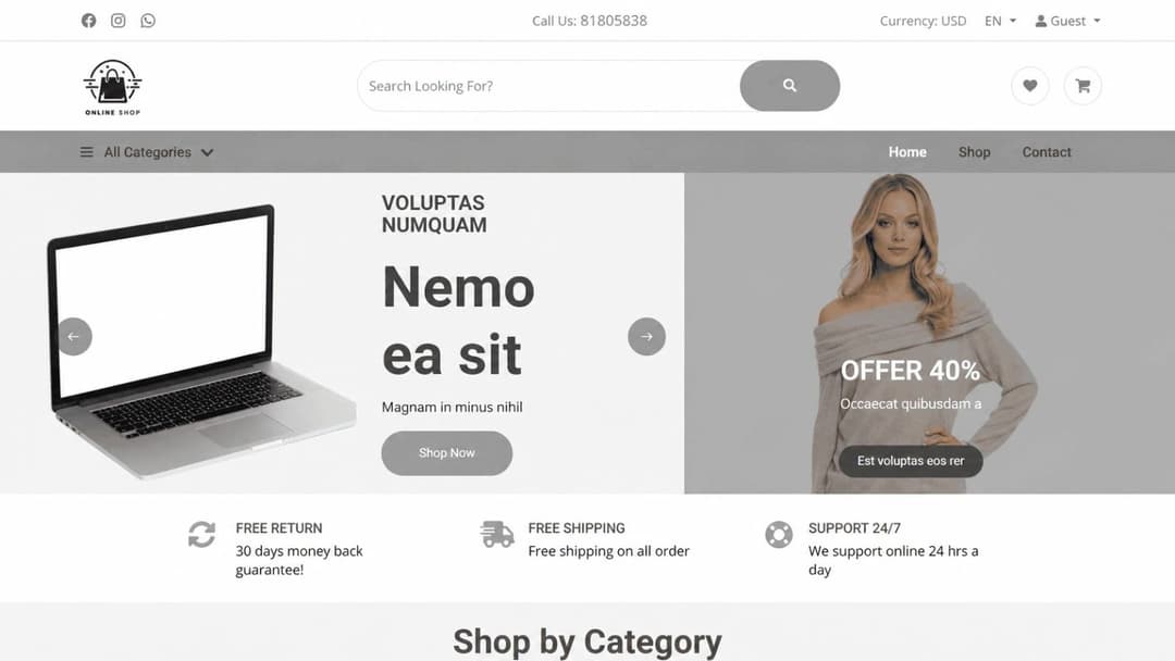 Ecommerce Store & Management System