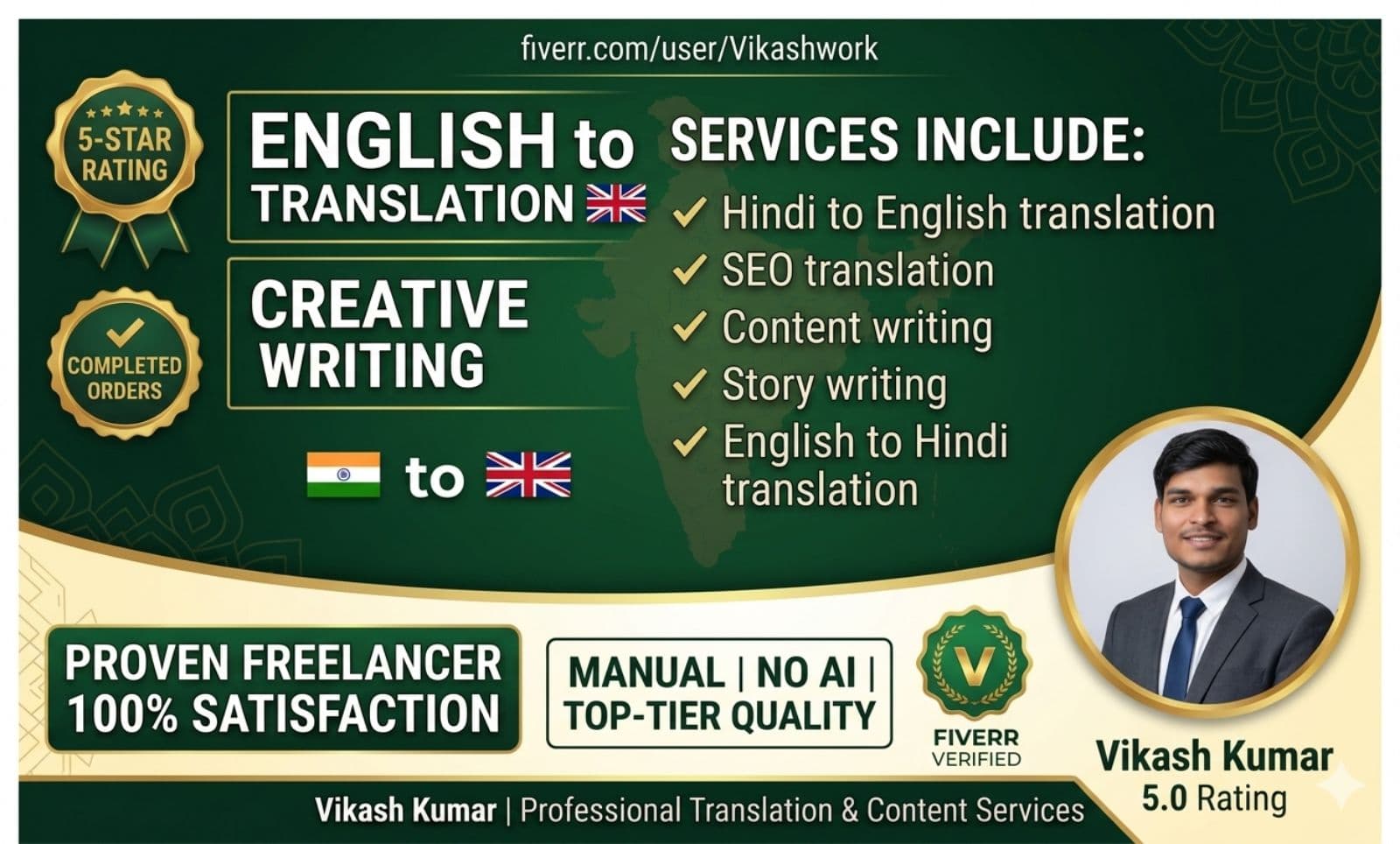 English to Hindi Translator & Content Writer