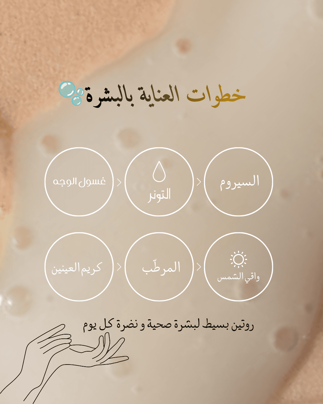 Arabic Skincare Social Media Post