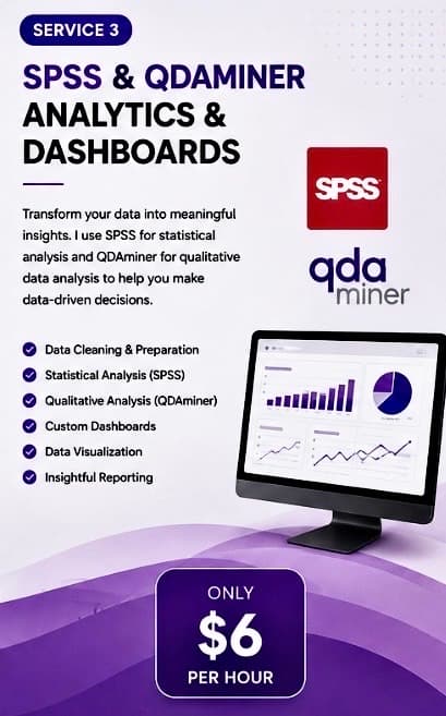 SPSS & QDA Miner Analytics and Dashboards