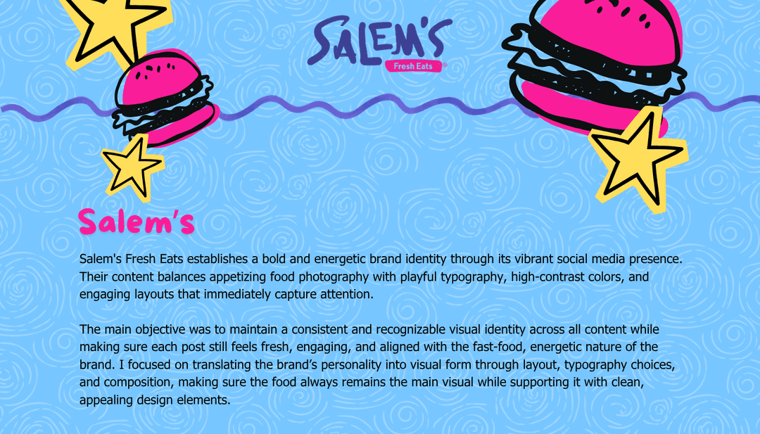 Social Media Design | Salem's Fresh Eats