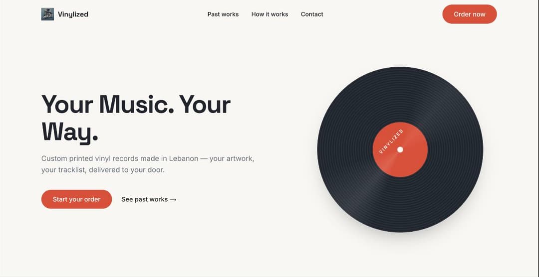 Vinylized (Web to WhatsApp E-commerce platform)