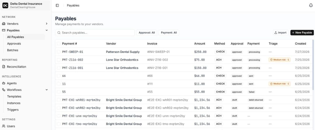 USA-based Payables system