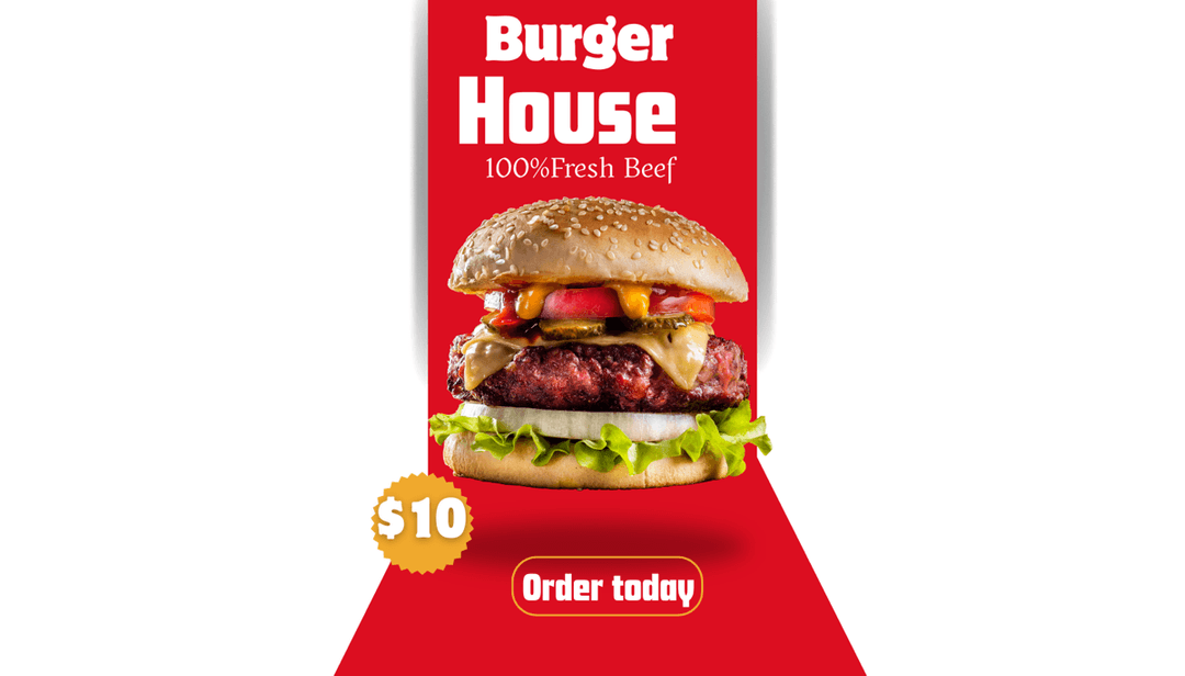 Burger Social Media Post Design
