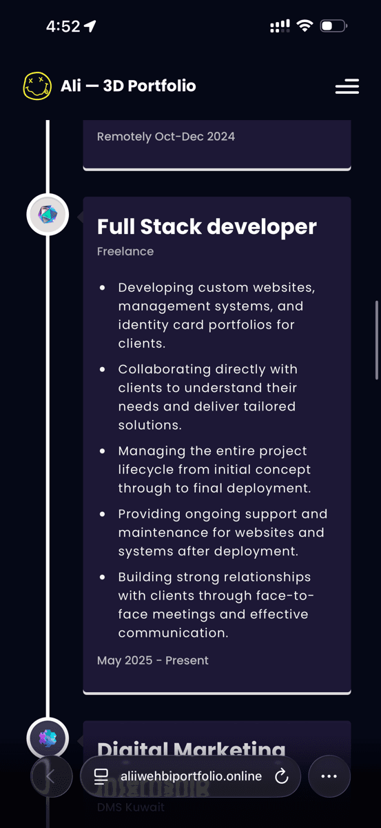 Professional portfolio