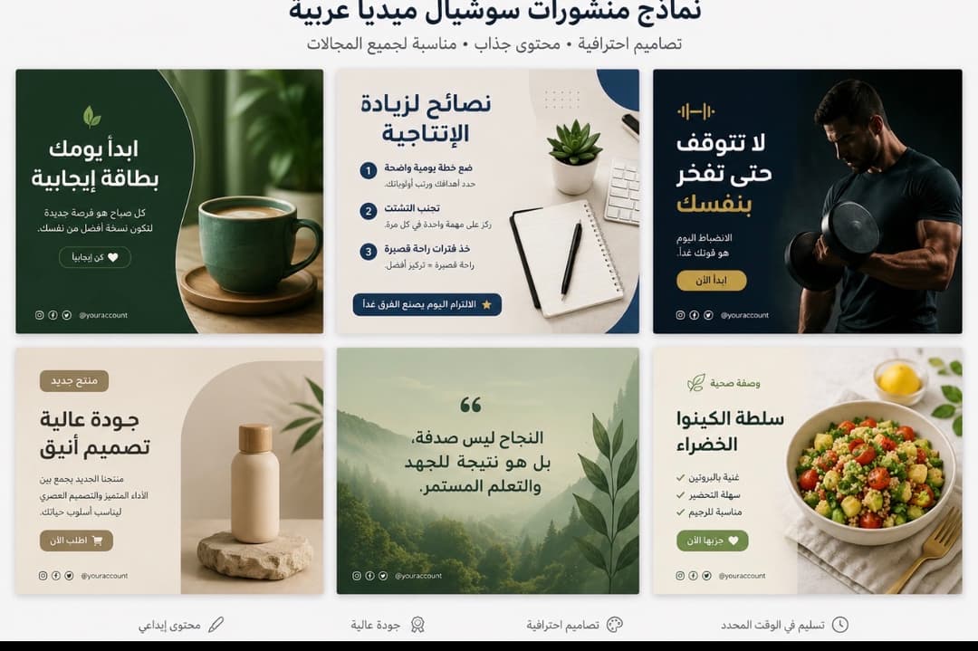 كتابة منشورات عربية احترافية للسوشيال ميديا
