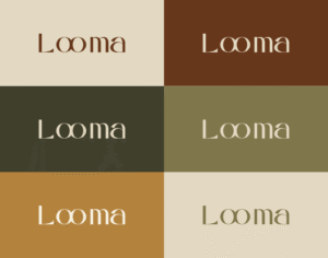 Brand Identity for a business called Looma , thats for weaving and looming clothes
