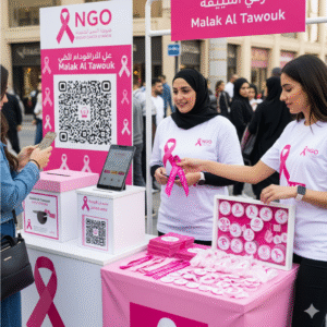 Pink October activation ( event ) for Malak Al Taouk